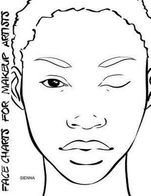 Face Charts for Makeup Artists Sienna de Blake Anderson