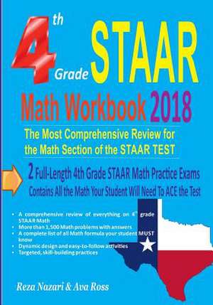 4th Grade Staar Math Workbook 2018 de Reza Nazari