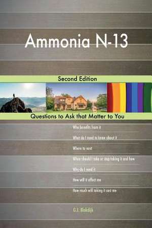 Ammonia N-13; Second Edition de Blokdijk, G. J.