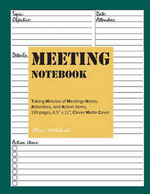 Meeting Notebook de Olive Notebook