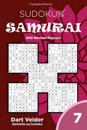 Sudoku Samurai - 200 Normal Puzzles (Volume 7) de Veider, Dart