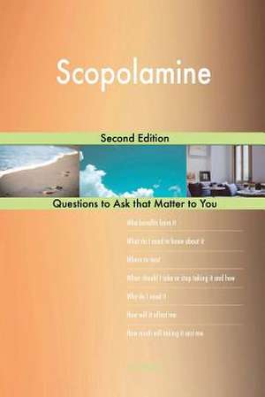 Scopolamine; Second Edition de Blokdijk, G. J.