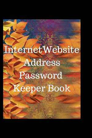 Internet Website Address Password Keeper Book de Peace, Udaya