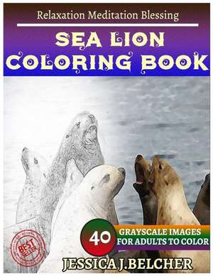 Sea Lion Coloring Book for Adults Relaxation Meditation Blessing de Belcher, Jessica