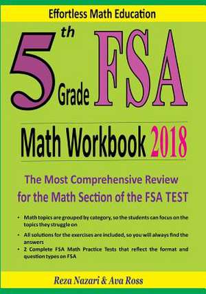 5th Grade FSA Math Workbook 2018 de Reza Nazari