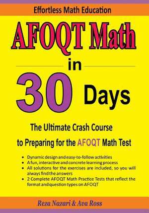 Afoqt Math in 30 Days de Reza Nazari