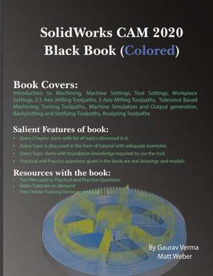 SolidWorks CAM 2020 Black Book (Colored) de Gaurav Verma