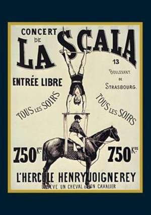 Carnet Blanc, Affiche La Scala "L'Hercule" de Sans Auteur