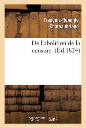 de L Abolition de La Censure