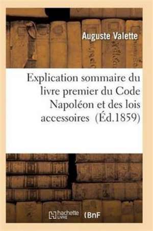 Valette-A: FRE-EXPLICATION SOMMAIRE DU LI
