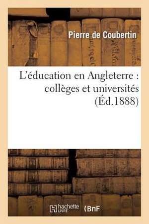 L'Education En Angleterre