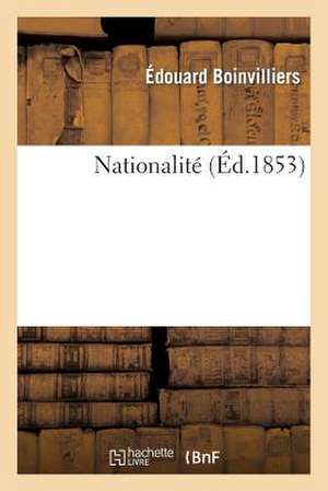 Nationalité de Edouard Boinvilliers