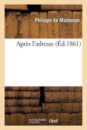 Après l'adresse de Philippe de Montenon