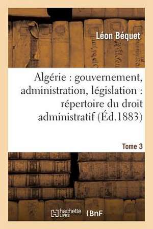 Algérie de Léon Béquet