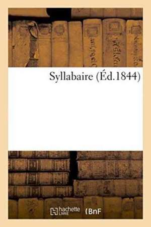 Syllabaire de Sans Auteur