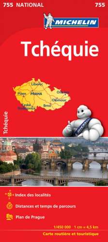 Czechia - Michelin National Map 755 de Michelin