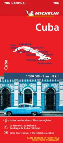 Michelin Cuba Map 786 de Michelin Editions
