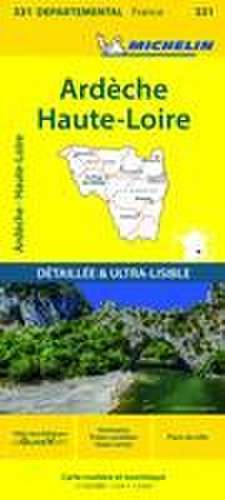 Ardeche, Haute-Loire - Michelin Local Map 331 de Michelin