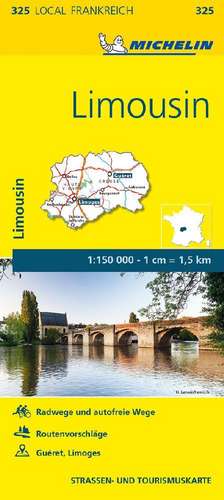 Michelin Localkarte Limousin 1 : 150 000 de Michelin