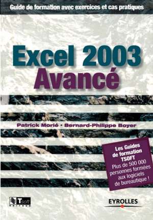 Excel 2003 Avancé de Patrick Morié