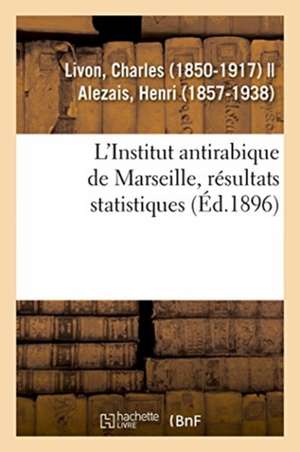 L'Institut Antirabique de Marseille, Résultats Statistiques de Charles Livon