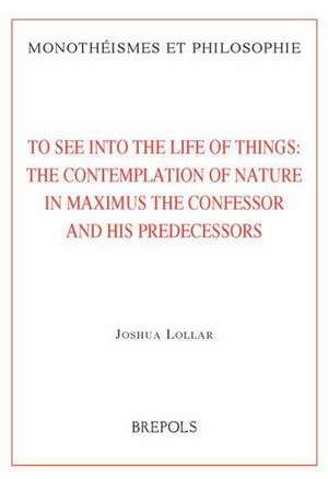 MON 18 To See into the Life of Things: The Contemplation of Natu de Joshua Lollar