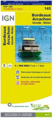 IGN 1 : 100 000 Bordeaux Arcachon. Gironde, Medoc