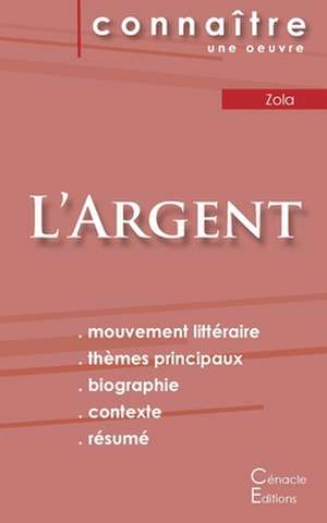 Fiche de lecture L'Argent de Émile Zola (Analyse littéraire de référence et résumé complet) de Émile Zola