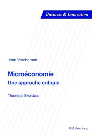 Microéconomie de Jean Vercherand