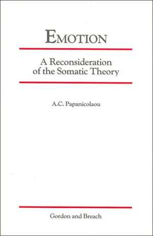 Emotion: A Reconsideration of de Andrew C. Papanicolaou