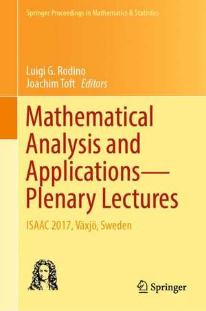 Mathematical Analysis and Applications—Plenary Lectures: ISAAC 2017, Växjö, Sweden de Luigi G. Rodino