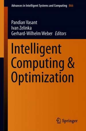 Intelligent Computing & Optimization de Pandian Vasant