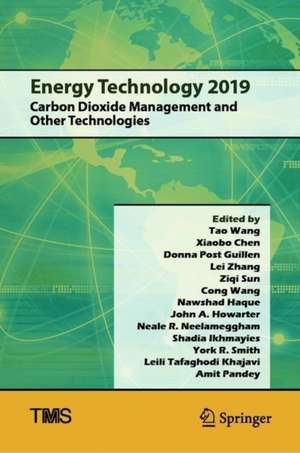 Energy Technology 2019: Carbon Dioxide Management and Other Technologies de Tao Wang