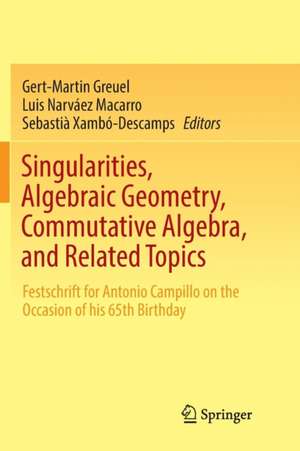 Singularities, Algebraic Geometry, Commutative Algebra, and Related Topics: Festschrift for Antonio Campillo on the Occasion of his 65th Birthday de Gert-Martin Greuel