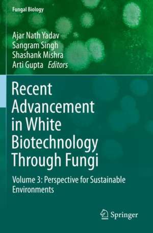 Recent Advancement in White Biotechnology Through Fungi: Volume 3: Perspective for Sustainable Environments de Ajar Nath Yadav