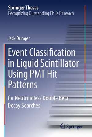 Event Classification in Liquid Scintillator Using PMT Hit Patterns: for Neutrinoless Double Beta Decay Searches de Jack Dunger