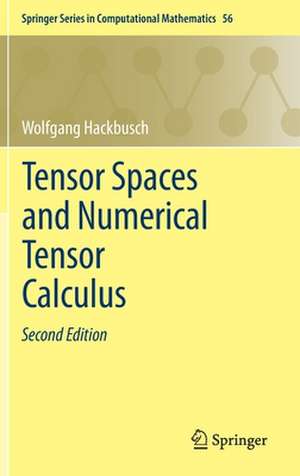 Tensor Spaces and Numerical Tensor Calculus de Wolfgang Hackbusch