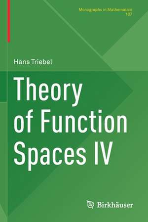 Theory of Function Spaces IV de Hans Triebel
