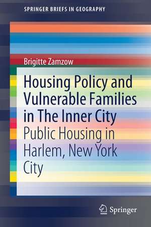 Housing Policy and Vulnerable Families in The Inner City: Public Housing in Harlem, New York City de Brigitte Zamzow