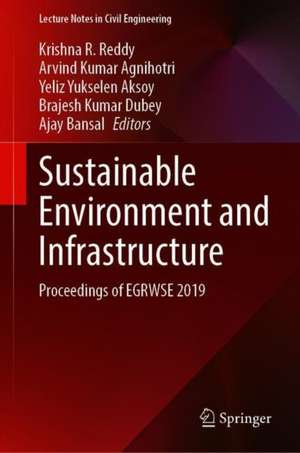 Sustainable Environment and Infrastructure: Proceedings of EGRWSE 2019 de Krishna R. Reddy