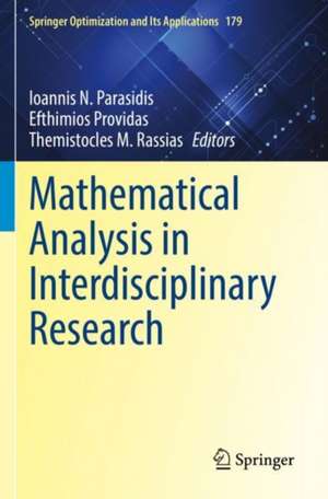 Mathematical Analysis in Interdisciplinary Research de Ioannis N. Parasidis