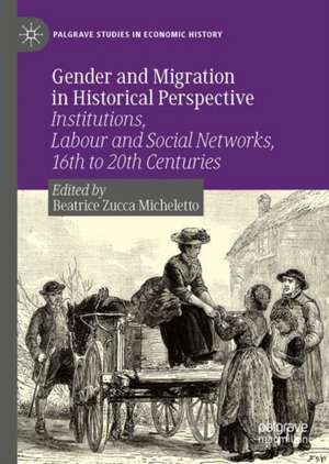 Gender and Migration in Historical Perspective: Institutions, Labour and Social Networks, 16th to 20th Centuries de Beatrice Zucca Micheletto