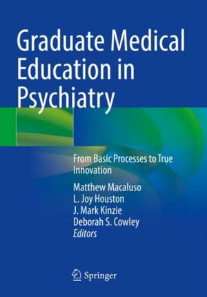 Graduate Medical Education in Psychiatry: From Basic Processes to True Innovation de Matthew Macaluso