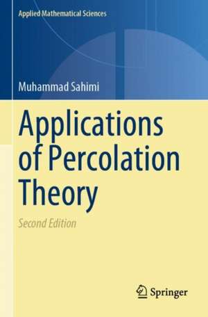 Applications of Percolation Theory de Muhammad Sahimi