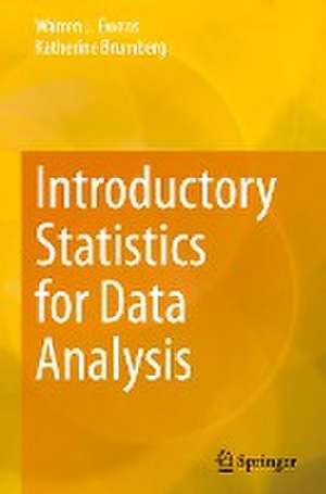 Introductory Statistics for Data Analysis de Warren J. Ewens