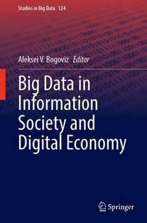 Big Data in Information Society and Digital Economy de Aleksei V. Bogoviz