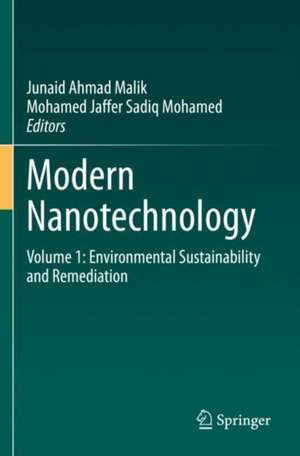 Modern Nanotechnology de Junaid Ahmad Malik