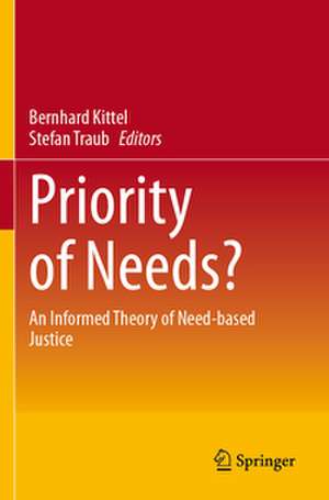 Priority of Needs? de Bernhard Kittel