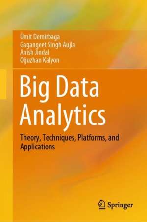 Big Data Analytics: Theory, Techniques, Platforms, and Applications de Ümit Demirbaga