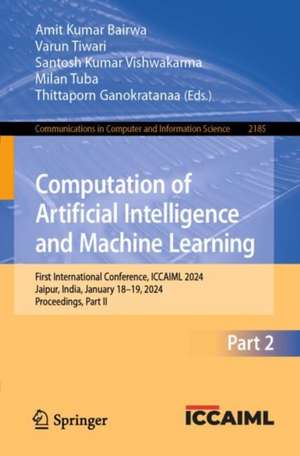 Computation of Artificial Intelligence and Machine Learning de Amit Kumar Bairwa